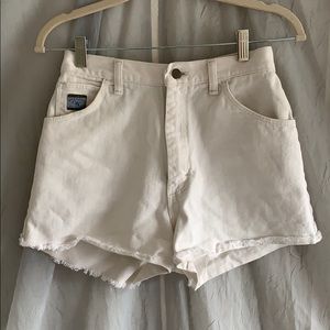 White Wrangler Shorts